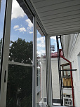 Остекление балкона с отделкой в доме II-18 - фото 1